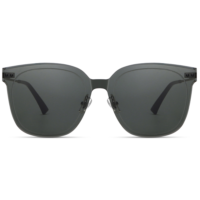 7310 marco redondo sin borde HD lente de nylon liviano construcción de metal gafas de sol