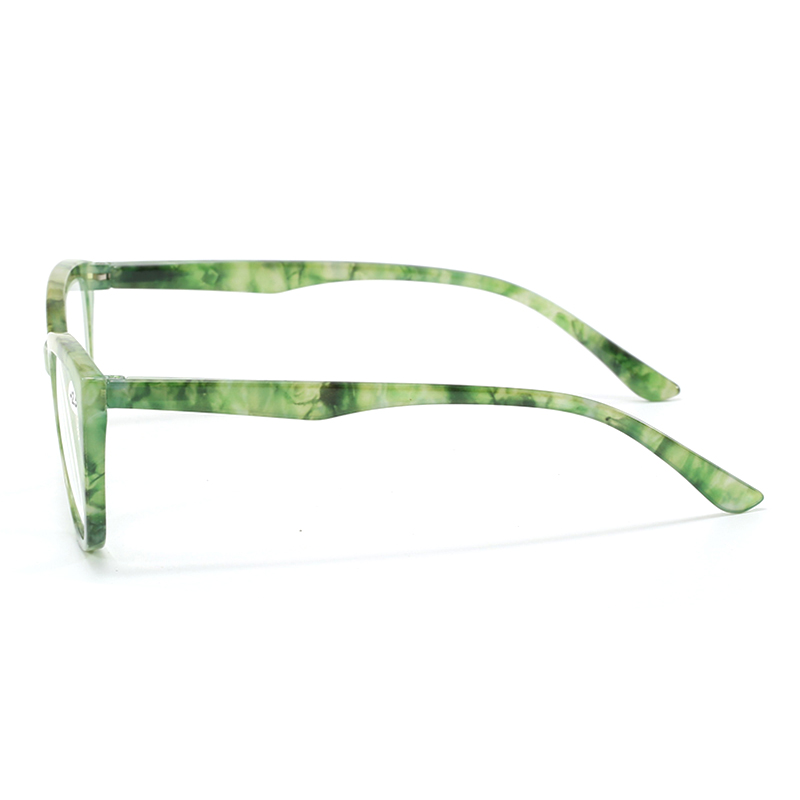 3101 Cateye Shape Full French Bisagra de resorte cómodo Colores de mármol Gafas de lectura