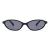 3571 MARCO DE Forma ovalada de tamaño pequeño Templos curvos curvado Gafas de sol de mujeres