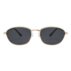 2312 Marco de alambre de metal ovalado arqueado Tac lente polarizada ultraligera gafas de sol unisex