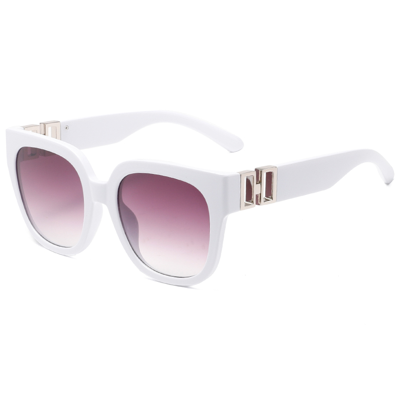 3440 Hardware de metal geométrico de marco de forma de mariposa en templos Gafas de sol de mujeres