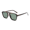 3475 marco de forma cuadrada con puente de la nariz plana de estilo minimalista de gafas de sol unisex