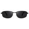 15108 gafas de sol de metal rectangle rectangular delgado
