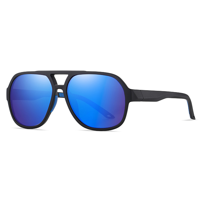 11111 Pintura de goma suave TR90 Aviator Style Men Gafas de sol