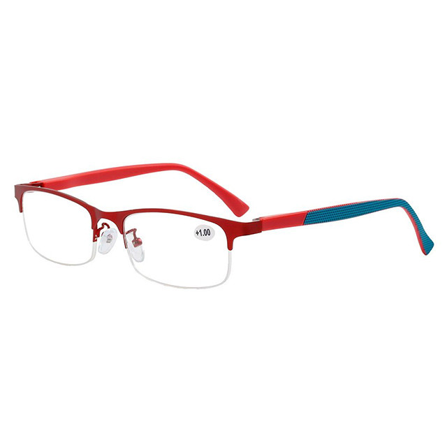3122 Material combinado Semi Rimless Unisex Gafas de lectura