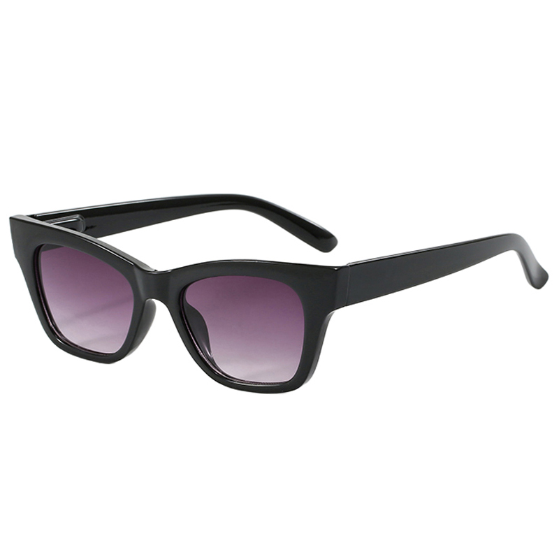 86509 Marco en forma de Cateye con diseño de brazos delgados Gafas de sol de mujeres multicolores