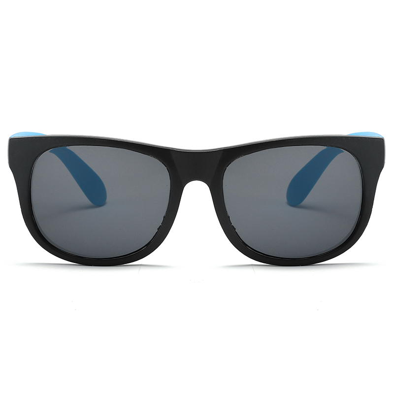 88165 Black Frame Blue Temples con gafas de sol promocionales de ventas de impresión de logotipos personalizados para publicidad