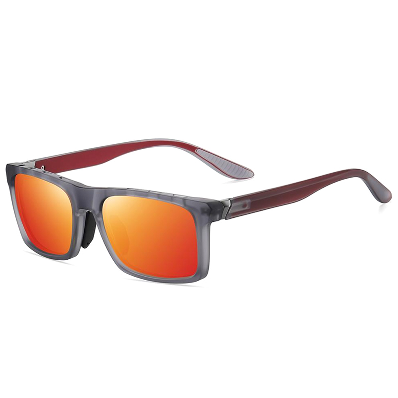 7525 Acentos de metal de marco de ceja abierta en templos Gafas de sol en ciclismo
