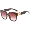 3440 Hardware de metal geométrico de marco de forma de mariposa en templos Gafas de sol de mujeres