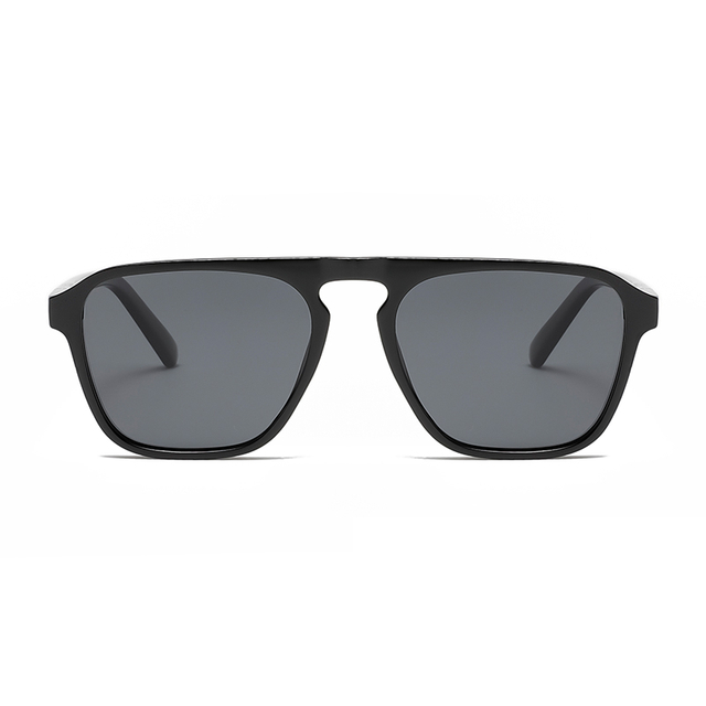 3475 marco de forma cuadrada con puente de la nariz plana de estilo minimalista de gafas de sol unisex