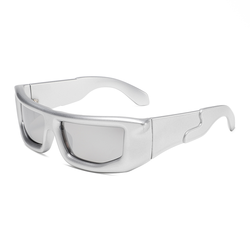 3455 marco rectángulo TAC lente polarizada de plástico grueso Construcción de plástico Gafas de sol