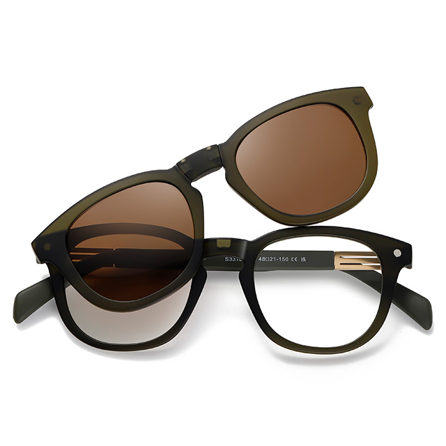 33101 TR90 Material Clip magnético plegable en gafas de sol 