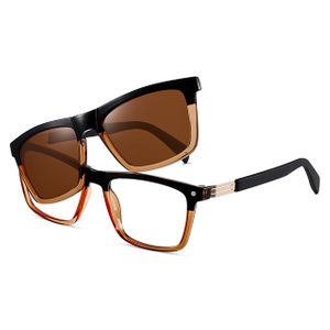 33102 Marco cuadrado UV400 Protección Unisex Clip en gafas de sol