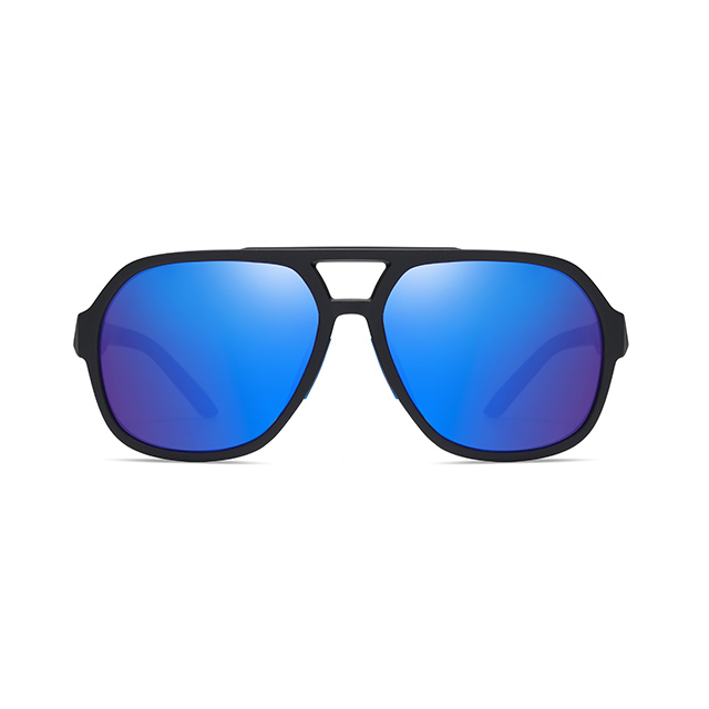 11111 Pintura de goma suave TR90 Aviator Style Men Gafas de sol