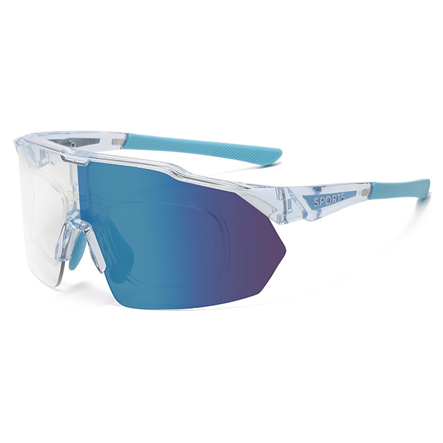 89583 TR90 Prescripción Photocromic Sports Shield Gafas de sol