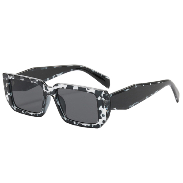 84906 marco rectange amplio templos asimétricos gafas de sol unisex 