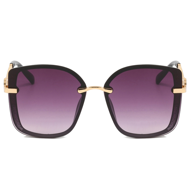 86495 Big Overal Butterfly Frame con acabado dorado Armas de metal Gafas de sol