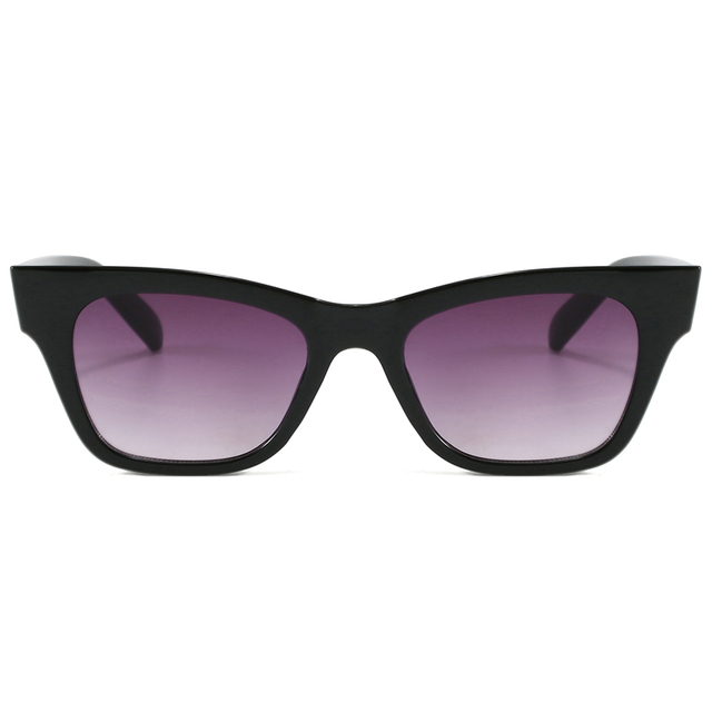 86509 Marco en forma de Cateye con diseño de brazos delgados Gafas de sol de mujeres multicolores