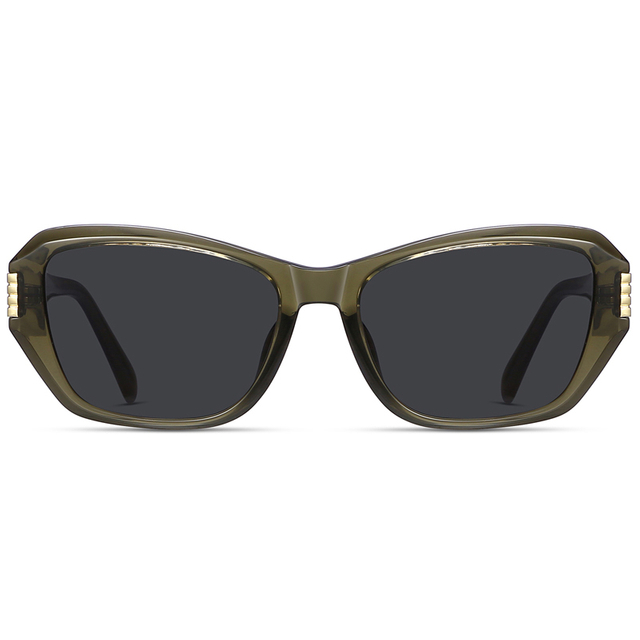 9129 Marco en forma de mariposa Características de hardware de metal lateral Diseño en negrita Gafas de sol