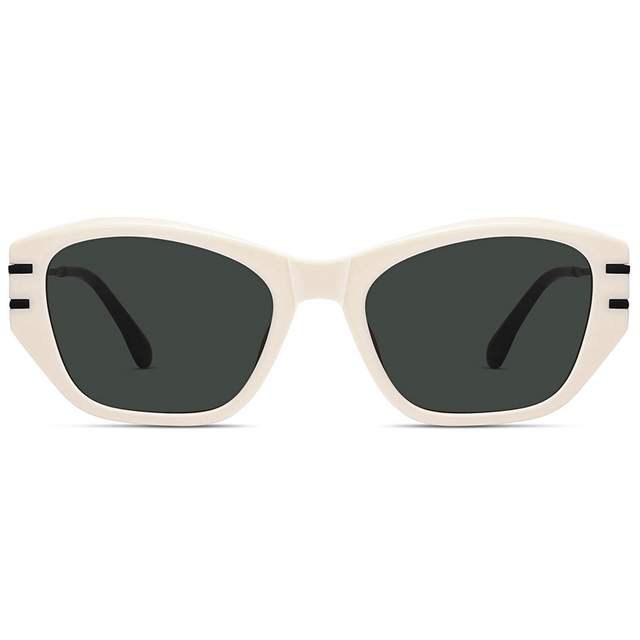 9133 marco de acetato en forma de gato letras de metal a fuego llave grabadas en templos gafas de sol