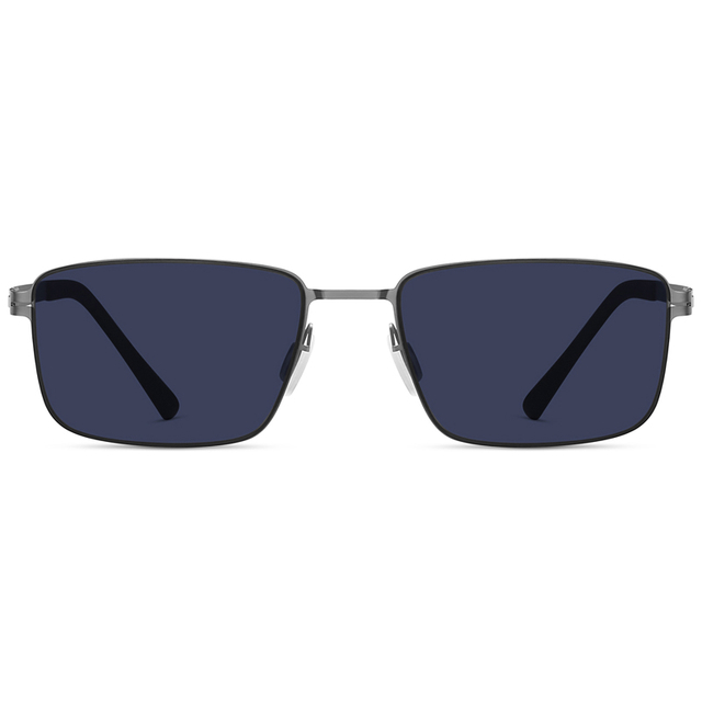 7331 Gafas de sol de construcción de metal ultra delgada en forma de rectángulo