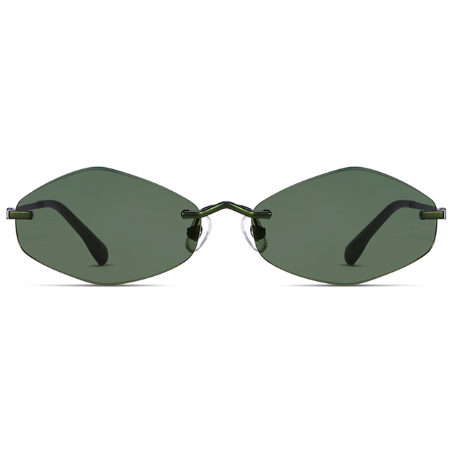 7299 Forma hexagonal MARCO DE MARCHA ANTIVA ALTA AJUSTABLE Gafas de sol de metal asequible