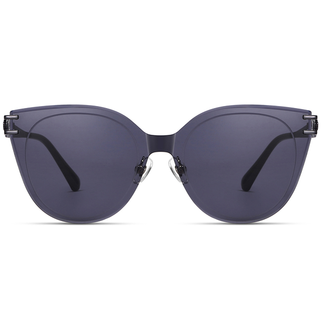 7312 Rimbre en forma de gato Rimless Fainwork Chain Temples Elegant Woman Gafas de sol