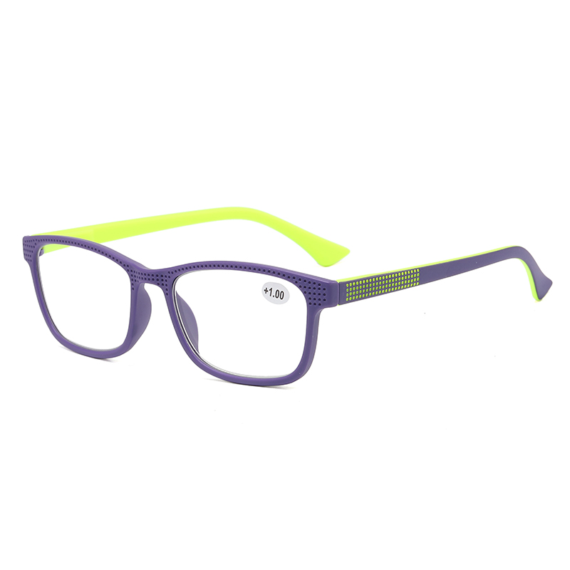 3110 marco rectángulo elegante dos tono mate sólido colores brillantes unisex gafas