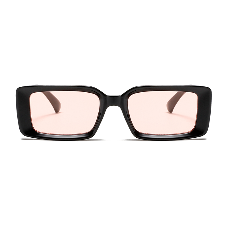 3493 marco frontal rectangular de gran tamaño presentado Bond Templos anchos Gafas de sol unisex