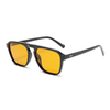 3475 marco de forma cuadrada con puente de la nariz plana de estilo minimalista de gafas de sol unisex