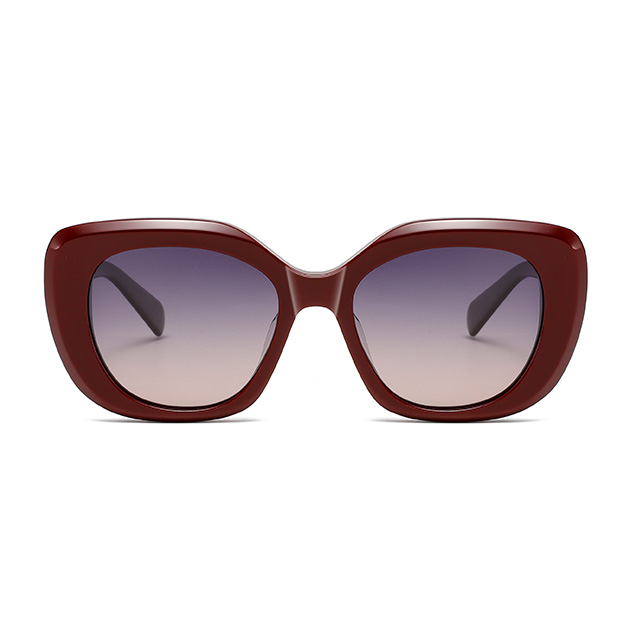 32121 Elegante forma de mariposa Gafas de sol de acetato