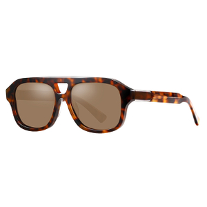 32102 Aviador doble puente unisex acetato gafas de sol