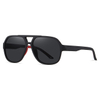 11111 Pintura de goma suave TR90 Aviator Style Men Gafas de sol