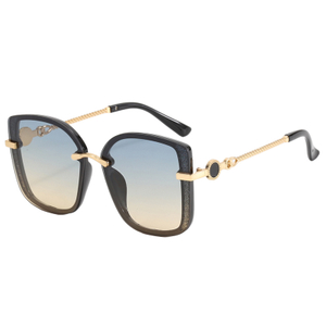 86495 Big Overal Butterfly Frame con acabado dorado Metal Armas de metal Gafas de sol