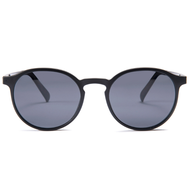 1904 Marco de forma redonda Matt Colors Matt Grade Polarizado de grado en gafas de sol