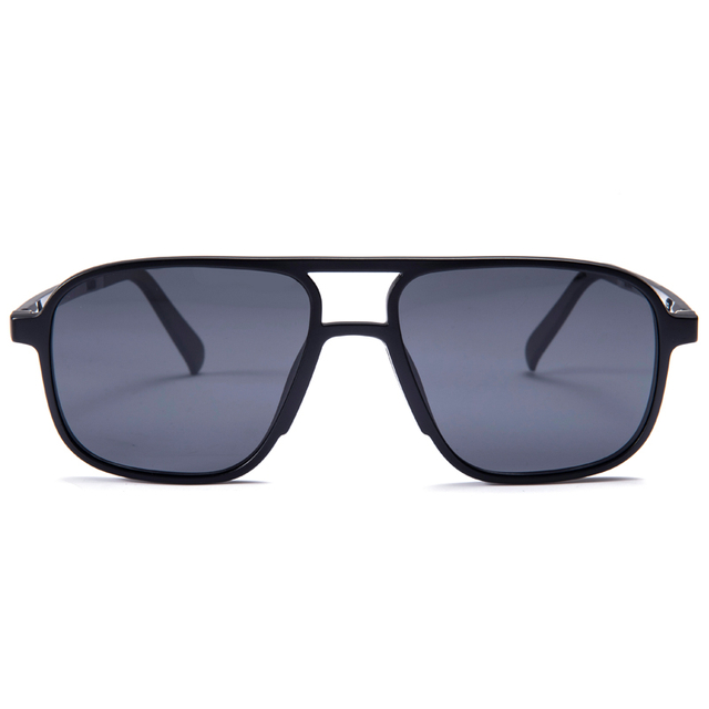 1910 estilo aviador con puente de doble nariz todo el día cómodo con un clip en gafas de sol para hombres