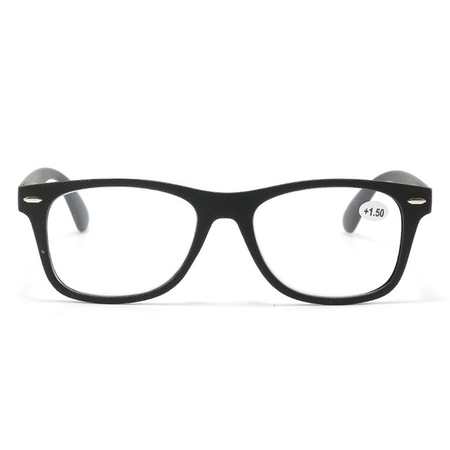 3109 Retro cuadrado cuadro completo cómodo con gafas de lectura de plástico pintadas suaves