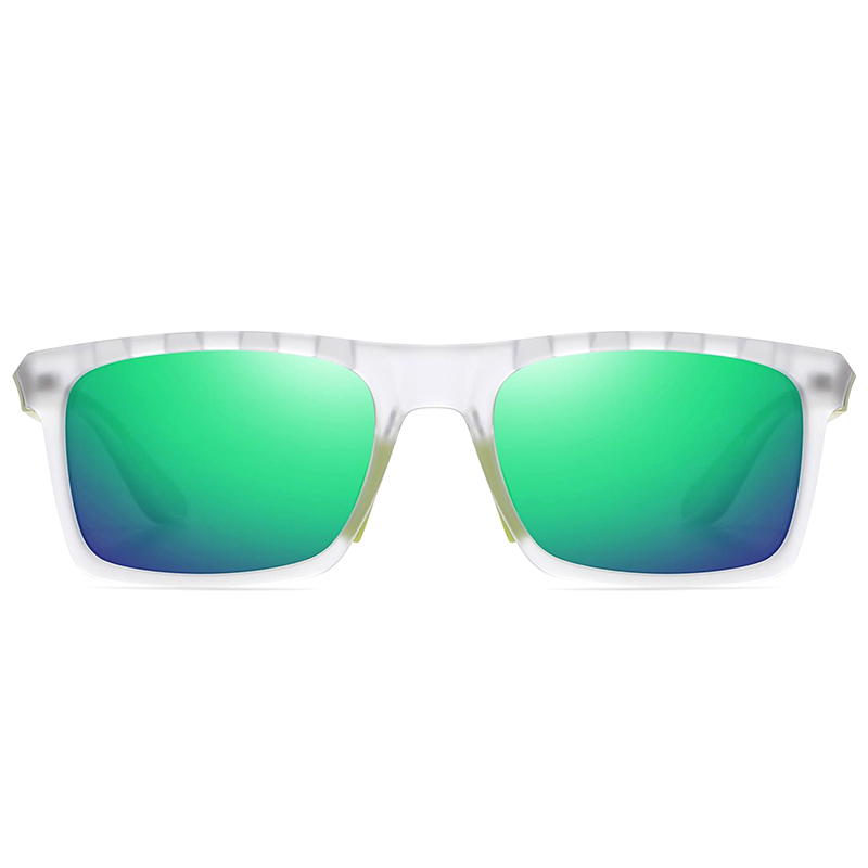 7525 Acentos de metal de marco de ceja abierta en templos Gafas de sol en ciclismo