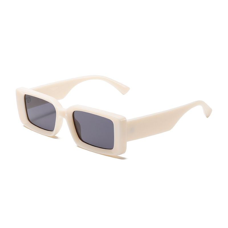 3493 marco frontal rectangular de gran tamaño presentado Bond Templos anchos Gafas de sol unisex