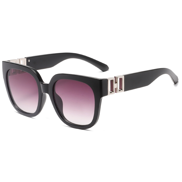 3440 Hardware de metal geométrico de marco de forma de mariposa en templos Gafas de sol de mujeres