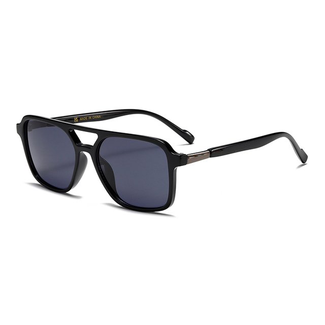 3427 MARCO DE Forma cuadrada al por mayor Puente de doble nariz UV400 Gafas de sol unisex