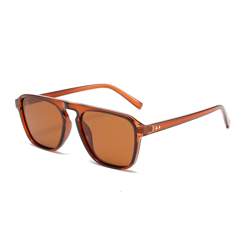 3475 marco de forma cuadrada con puente de la nariz plana de estilo minimalista de gafas de sol unisex