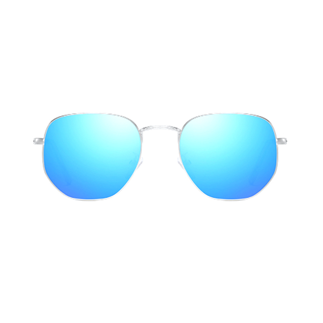Gafas de sol polarizadas de metal unisex cuadrado #81694