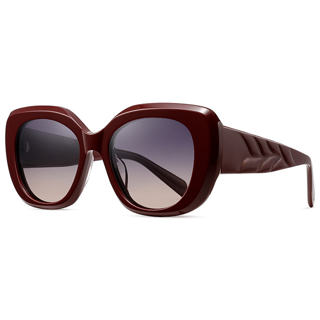 32121 Elegante forma de mariposa Gafas de sol de acetato