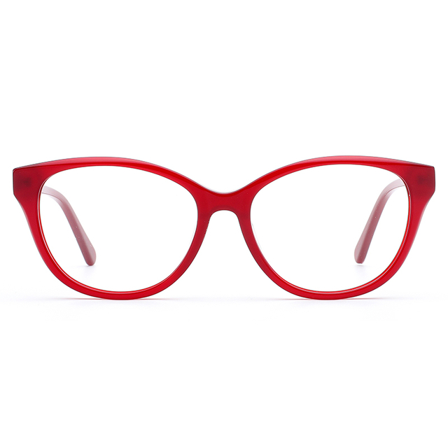 3034 Cateye Shape Bisagra de resorte Acetato de acetato Marcos ópticos