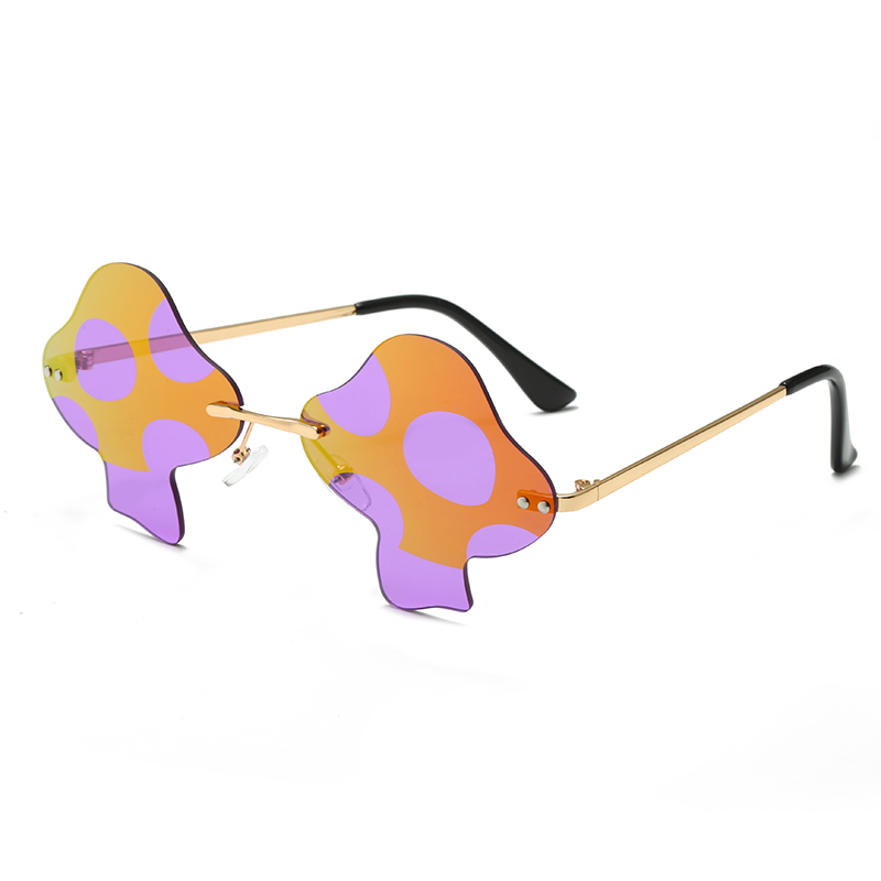 Stock Venta caliente lindo colorido marco de hongos marco para adultos festival de concierto para viajar en playa gafas de sol polarizadas #81198