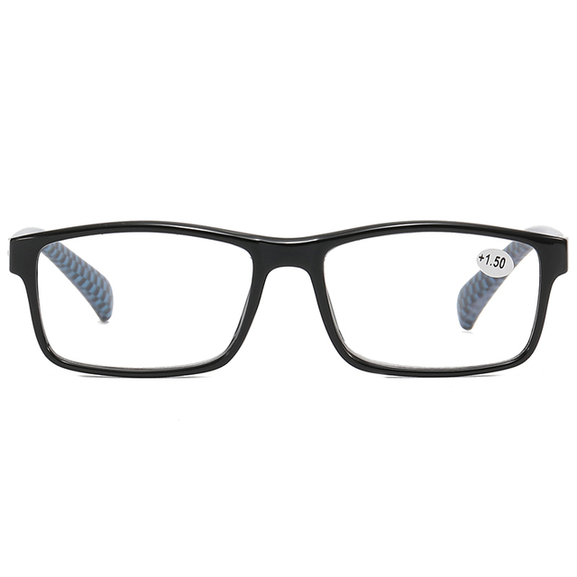 3014 Rectángulo de cuadro completo estable Inside Metal Spring Bisagra de plástico Gafas de lectura