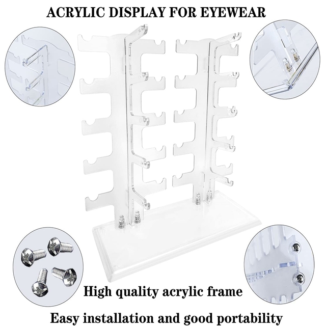Soporte de exhibición de gafas acrílicas