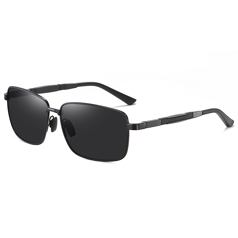 Rectángulo de metal Hombres/Gafas de sol polarizadas de conducción unisex #81700