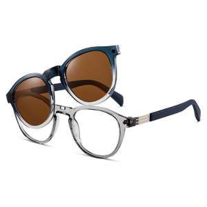33103 Clip polarizado TAC de marco redondo en gafas de sol